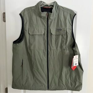 Free Country Fishing Vest Men's Dried Sage Khaki Green Men’s XXL